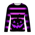 thumbnail image 4 of XFYSSS Casual Fashionable Men's Halloween Element Printed Pullover T-Shirt Long Sleeve Round-Neck Blouses & Shirts Men Polyester Blouse, 4 of 4