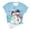 Light Blue, variant on Lolmot Women Christmas Shirt Cartoon Snowman Santa Christmas Tree Graphic Tee Plus Size Casual O-Neck Short Sleeve Tunic T-Shirts