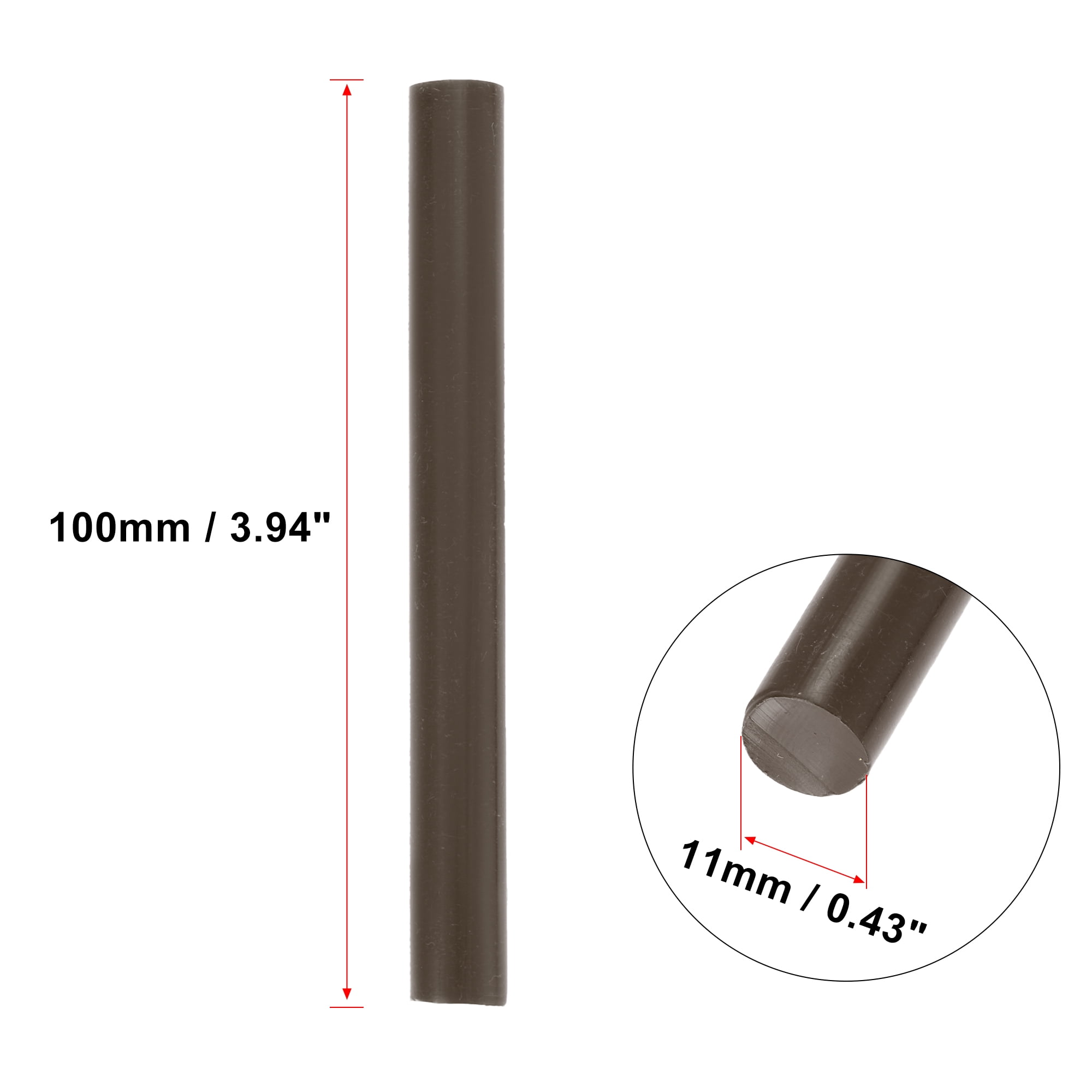 36pcs 11 x 100mm EVA Paintless Dent Repair Hot Melt Glue Sticks Brown Universal for Car