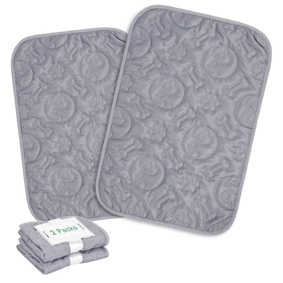 Kritter Planet Pack of 2 Waterproof Furniture Pads, Small Cat & Dog Pads for Sofa & Couch, Reversible Mat, 16 x 24 inch