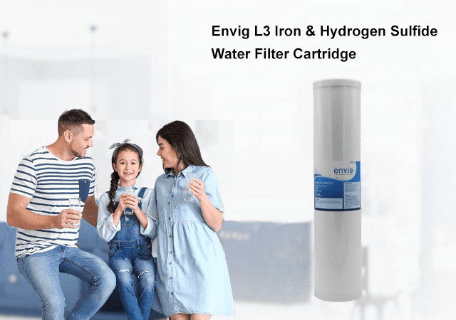 Envig L3 Iron and Hydrogen Sulfide 4.5” x 20” Whole House Water Filter Cartridge