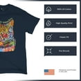 thumbnail image 4 of Tee Hunt If Cats Could Talk They Wouldn't T-Shirt Cute Dean Russo Men's Tee, Navy Blue, Medium, 4 of 5