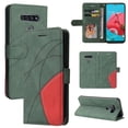 thumbnail image 1 of Case for LG K51 Leather Wallet Book Flip Folio Stand View Cover - Green, 1 of 5