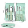 thumbnail image 1 of Juego de manicura Kit de cortaúñas para el cuidado personal, juego de pedicura de 9 piezas, kit de aseo, regalo para familiares, amigos, familias, padres, esposas, novias, 1 of 4