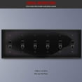 thumbnail image 3 of ENERLITES Six Gang Light Switch Wall Plate, Toggle Switch Plate, Gloss Finish, 6-Gang Mid-Size 4.88" x 12.22", Unbreakable Polycarbonate Thermoplastic, 8816M-BK, Black, 3 of 5