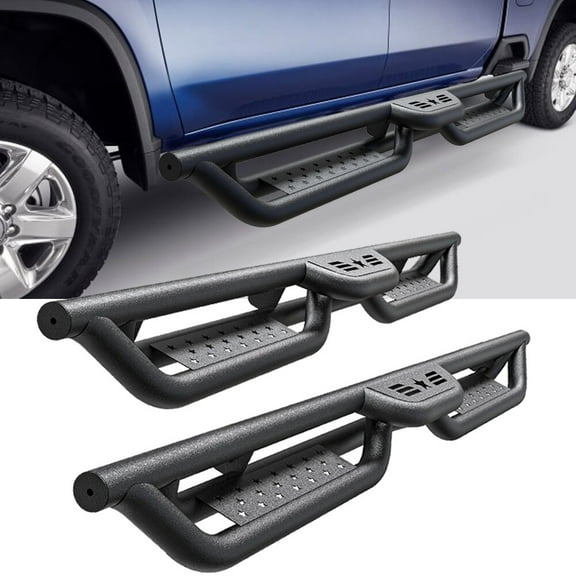 6" Running Boards for 2019-2025 Dodge Ram 1500 Quad Cab Drop Nerf Bars Side Step