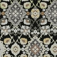 thumbnail image 5 of HomeRoots 597665 8 x 10 ft. Black, Gray & Brown Oriental Washable Indoor & Outdoor Rectangle Traditional Area Rug, 5 of 5