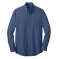 thumbnail image 5 of Port Authority Crosshatch Easy Care Shirt-4XL (Deep Blue), 5 of 6