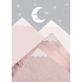 thumbnail image 3 of Urban Epiphany 18x24 Black Modern Framed Museum Art Print Titled - Blush Pink Grey Mountains 2, 3 of 5