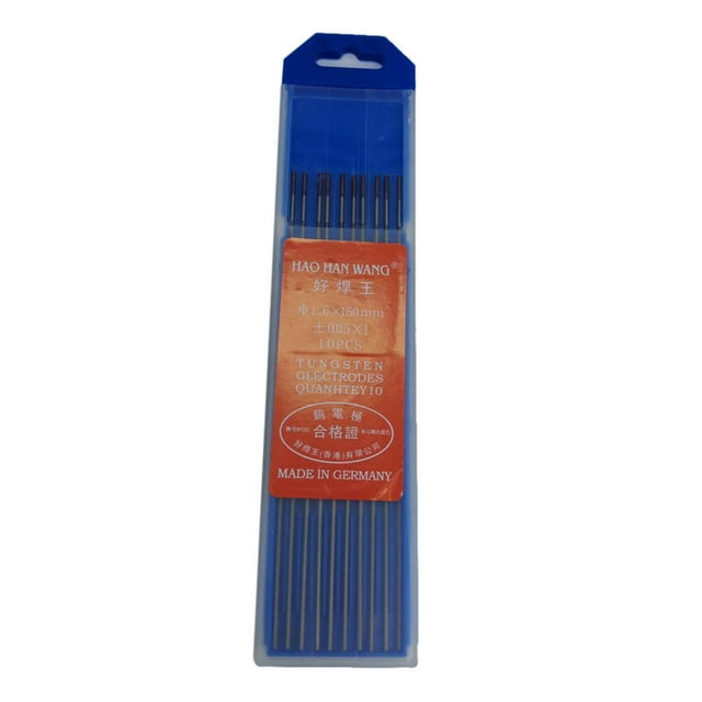 10 Electrodos de Tungsteno para Soldadura TIG Punta Roja ∅1.6mm 2mm 2.4mm 3.2mm 150mm perfecl