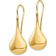 thumbnail image 2 of 14k Yellow Gold Polished Abstract Wire Earrings - 36mm, 2 of 6