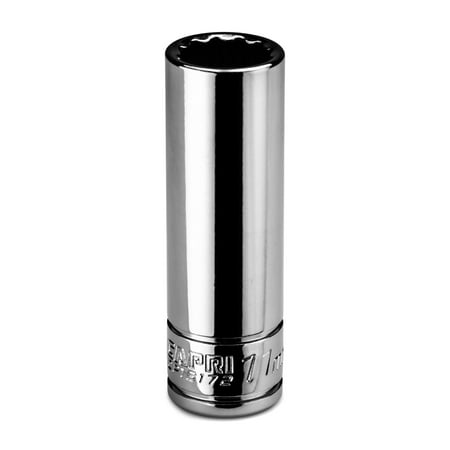 UPC: 0886352161725 | Capri Tools 11 mm Deep Socket  1/4 in. Drive  12-point  Metric