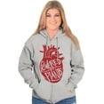 thumbnail image 3 of Powered By Plants Healthy Vegetarian Unisex Fleece Graphic Zip Up Hoodie Brisco Brands 4X, 3 of 5