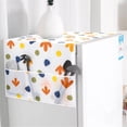 thumbnail image 2 of Refrigerator Dust Cover, Waterproof Transparent Freezer Top Protector With Side Storage Pockets Kitchen Appliance Hanging Bag Home Decoration Guard 21.3x51.2 in, 2 of 9