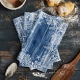 thumbnail image 6 of Blue Coastal Kitchen Towels Set of 2, Water Absorbent Dish Towel, Summer Ocean Sea Waves Starfish Corals Decorative Hand Towels - Quick Drying Cloth for Cooking Baking, 18x28 Inch, 6 of 8