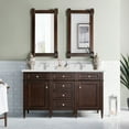 thumbnail image 6 of James Martin Vanities 650-V60d-1Wz Brittany 60" Double Basin Poplar Wood Vanity Set - Grey, 6 of 7
