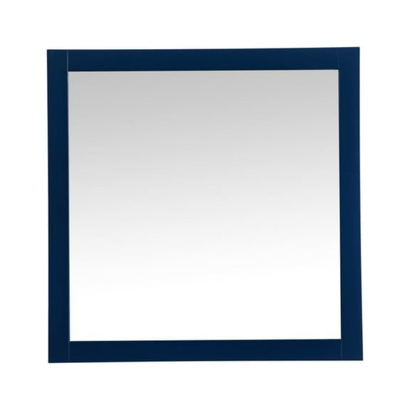 Aqua vanity mirror 36x36 inch in blue