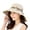 Beige, variant on Women Summer UV Casual Big Wide Brim Cotton Hat Floppy Beach Sun Reversible Foldable Cap Breathable Beach Hat