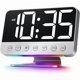 thumbnail image 1 of wonima02 Digital Alarm Clocks for Bedrooms: Large Bold Number 5 Brightness Dimmer - Easy to Read Across The Room - 5 Alarm Sound 8 Night Light - Silver, 1 of 1