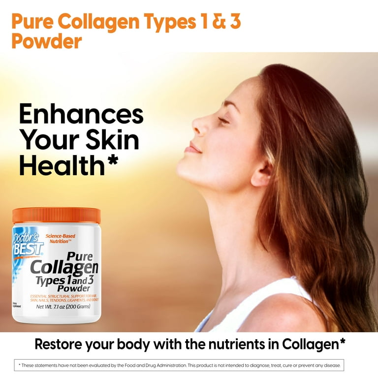 Doctor's Best Pure Collagen Types 1 and 3 Powder, 7.1 oz (200 g)