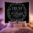 thumbnail image 2 of Trust Vertical Written With Serif Followed Smaller, Inspirational Illustration for Art Lovers, Wall Decor, Mother's Day Gift, Tapestry Wall Hanging for Dorm and Living Room, 2 of 7