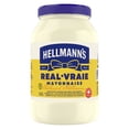 thumbnail image 2 of Hellmann’s Real Mayonnaise, Gluten‑Free and Kosher, Made with Canadian Free‑Run Eggs and Canola Oil, 1.42L Jar, 2 of 12