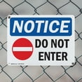 thumbnail image 5 of (2 Pack) Do Not Enter OSHA Notice Sign 10 Inch X 7 Inch Indoor / Outdoor Rust-Free Aluminum Metal Signs for Workplace, Workshop, and Construction Site, Made in the USA, 5 of 8