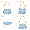 thumbnail image 7 of FORMRS Womens Shoulder Bag with Chain Strap Clutch Purse Cute Tote Handbag, Blue Snowflake, 7 of 7