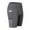 Gray, variant on Women Compression Shorts Pocket Sports Gym Fitness Running Yoga Pants