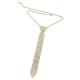 thumbnail image 1 of Collar con diamantes de imitación, corbata, accesorios de disfraz para mujeres y niñas. Oro, 1 of 8