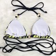 thumbnail image 5 of El bikini de las correas del traje de baño del lado del lazo de la impresión floral de las mujeres fija el bikini atractivo del ganchillo del bikini de los trajes de baño, 5 of 5