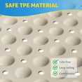 thumbnail image 5 of OTHWAY Large Shower Mat 34x23, TPE Non Slip Shower Mat, Inside Shower Mat with Drain Holes Suction Cups, Walk in Shower Mat for Shower Stall, Anti-Slip for Elderly Kids (Beige), 5 of 8