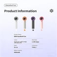 thumbnail image 4 of Portable Fan Rechargeable 4000mAh Long-Lasting Battery, High-Speed & LED Display, Strong Airflow USB Charging, Small Portable Fan for Travel, Concerts, Beach, Hiking (1PC, Orange & White), 4 of 8