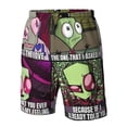 thumbnail image 5 of Invader Zim Men's Beach Shorts Swim Trunks Casual Quick Dry Board Shorts Swimwear with Mesh Lined and Pockets, 5 of 8