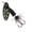 Black/ Flo Yellow Dot, variant on Blue Fox Vibrax Bullet Fly 1 Spinner Fishing Lure 3/16oz Black/Flo Yellow Dots