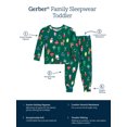 thumbnail image 6 of 2-Piece Toddler Neutral Green Holiday Family Pajamas, 6 of 11
