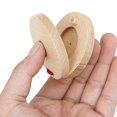 thumbnail image 4 of 16 Pcs Castagnettes Instrument de Musique Castagnettes en Bois Instrument de Percussion pour Enfants Adultes, 4 of 6