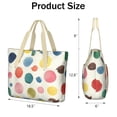 thumbnail image 3 of Tote Bag for Women - Colorful Polka Dot Pattern Shoulder Bag - Large Utility Work Duffle Bag with Zipper Handbag for Travel, Work, Sprots, 3 of 5