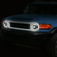 thumbnail image 3 of DNA Motoring  For 2007-2014 Toyota FJ Cruiser LED DRL Black Clear Headlight lamps Pair, 3 of 6