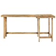 thumbnail image 2 of vidaXL Desk 65"x43.3"x29.5" Solid Wood Mango, 2 of 9