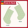 thumbnail image 2 of Lsque Green Avocado Pattern 18 Inch Christmas Stockings, Festive Holiday Stocking for Christmas Decorations Holiday Decor, 2 of 8