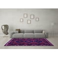 thumbnail image 3 of Ahgly Company Indoor Rectangle Persian Purple Traditional Area Rugs, 2' x 5', 3 of 4