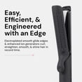 thumbnail image 4 of L'ANGE HAIR Le Duo Edge 360° Airflow Titanium Styler Blush | 1” Wide Titanium Plates with Rounded Corners & Softly Beveled Edges (Black), 4 of 9