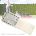 thumbnail image 4 of HUGFEGWE Universal Fit Push Mower Cover, Lawn Mower Cover, UV Protection Snow Rain Wind Dust Water Birds, Universal Size with Drawstring, for Outdoor Protection, Mower Accessories (khaki), 4 of 7