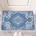 thumbnail image 2 of Blue Boho Door Mat Welcome Door Mat for Front Door, Home Entrance, Yard, Floor, Patio, Non Slip Spring Summer Welcome Mat Indoor Outdoor Doormat 0"*", 2 of 6