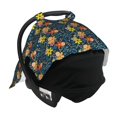 thumbnail image 4 of Sigee Blue Floral Print Multi-use Stretchy Baby Car Seat Cover - Nursing Breastfeeding Canopy, Infant Stroller and High Chair Cover, 4 of 9