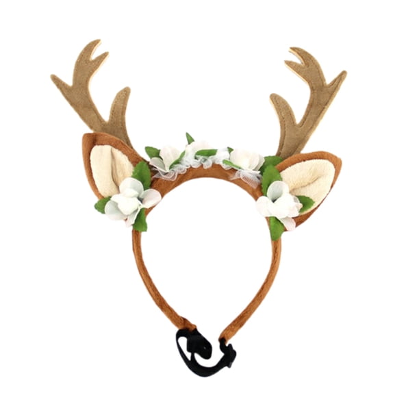 Gorro De Asta De Perro, Diadema De Reno Ajustable Para Mascotas, Gorro De Navidad Cómodo Para Mascotas, Diadema De Asta Decorativa Compacta, Ligera Para El Hogar De Mascotas Methold PT001662-02