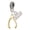 Gold, variant on Silver Plated Wishbone - Rope Charm Bead Dangle with Mini 2026