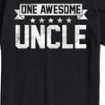 thumbnail image 3 of Instant Message - One Awesome Uncle - Men's Short Sleeve Graphic T-Shirt, 3 of 6