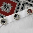 thumbnail image 4 of jejeloiu Ancient Bohemian Aztec Curtains Pack of 2 (42x84 Each),Rustic Western Tribal Curtains Blackout,Red Gray Bedroom Curtains For Adults,Microfiber Bedroom Decor, 4 of 6